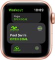 Alt View Zoom 12. Apple Watch SE (GPS) 40mm Gold Aluminum Case with Pink Sand Sport Band - Gold.