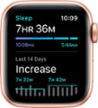 Alt View Zoom 14. Apple Watch SE (GPS) 40mm Gold Aluminum Case with Pink Sand Sport Band - Gold.