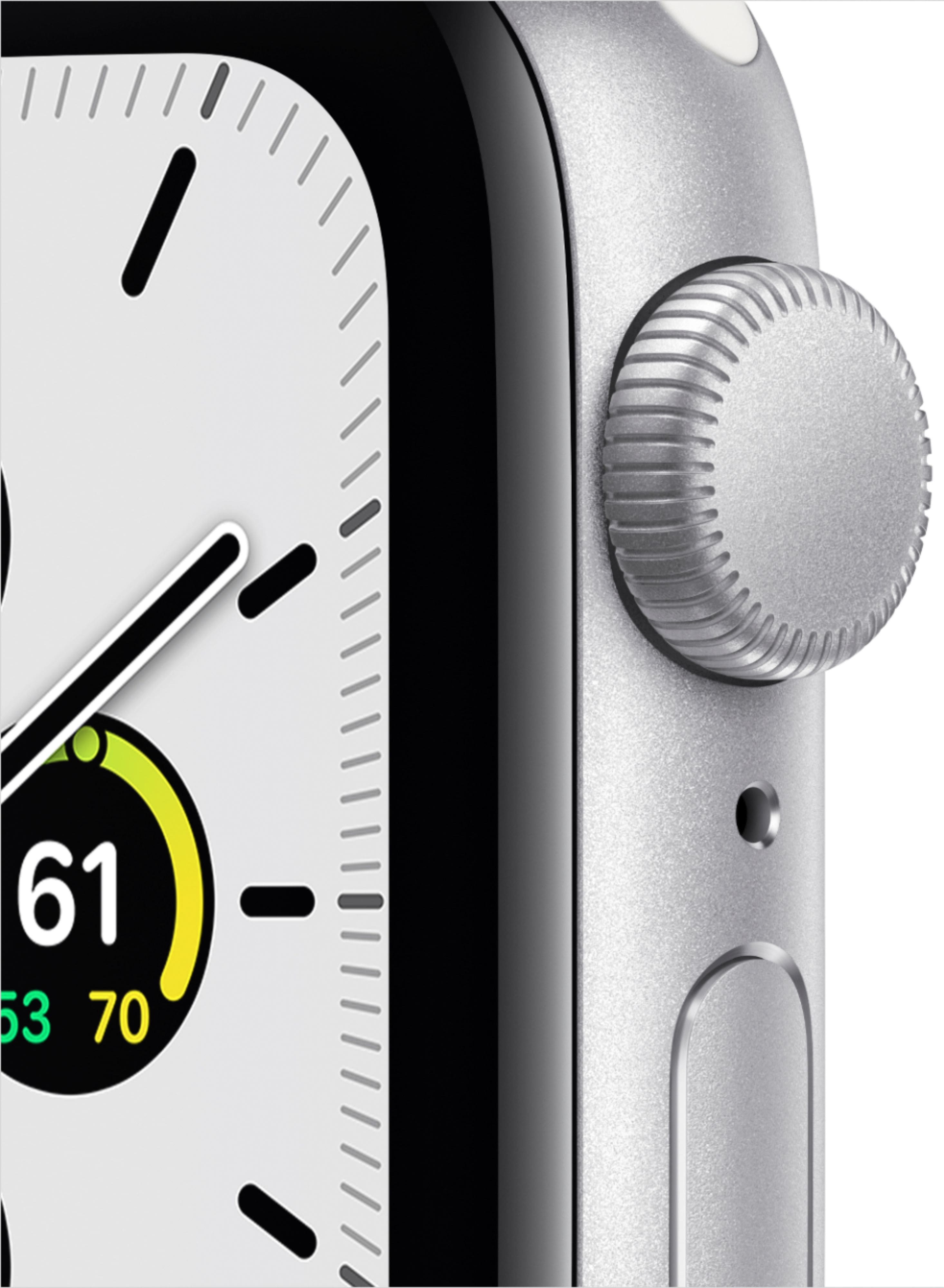 Apple Watch SE GPS (2e génération) - 40mm - Boîtier Silver Aluminium -  Bracelet White Sport Band Regular - Cdiscount Téléphonie