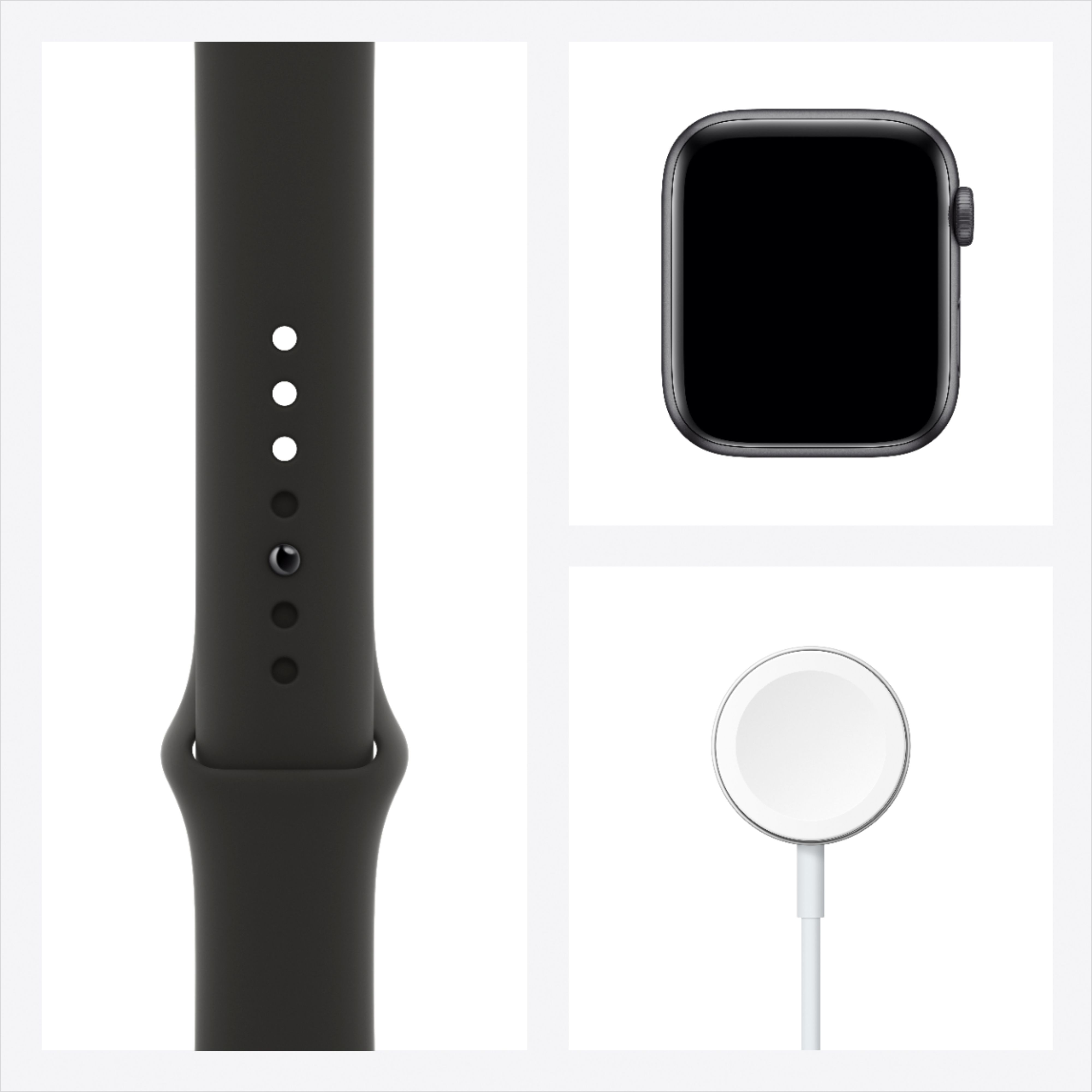 Best Buy: Apple Watch SE (GPS) 44mm Space Gray Aluminum Case with 