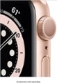 Alt View Zoom 11. Apple Watch Series 6 (GPS) 40mm Gold Aluminum Case with Pink Sand Sport Band - Gold.
