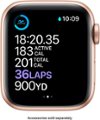 Alt View Zoom 14. Apple Watch Series 6 (GPS) 40mm Gold Aluminum Case with Pink Sand Sport Band - Gold.