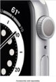 Alt View Zoom 11. Apple Watch Series 6 (GPS) 40mm Silver Aluminum Case with White Sport Band - Silver.