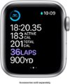 Alt View Zoom 13. Apple Watch Series 6 (GPS) 40mm Silver Aluminum Case with White Sport Band - Silver.