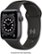 Front Zoom. Apple Watch Series 6 (GPS) 40mm Space Gray Aluminum Case with Black Sport Band - Space Gray.