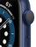 Alt View 11. Apple - Apple Watch Series 6 (GPS) 44mm Aluminum Case with Deep Navy Sport Band - Blue.