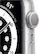 Alt View 11. Apple - Apple Watch Series 6 (GPS) 44mm Aluminum Case with White Sport Band - Silver.