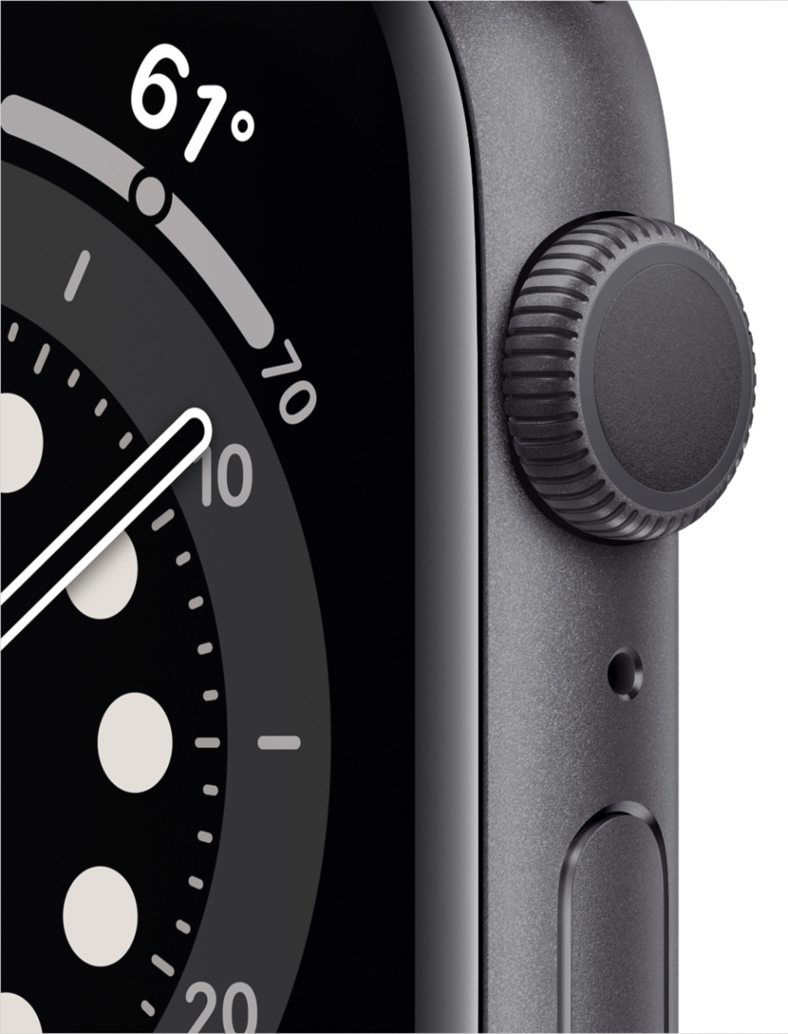 Best Buy: Apple Watch Series 6 (GPS) 44mm Space Gray Aluminum Case with  Black Sport Band Space Gray M00H3LL/A