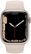 Alt View Zoom 11. Apple Watch Series 7 (GPS) 41mm Aluminum Case with Starlight Sport Band - Starlight.