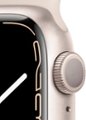Alt View Zoom 12. Apple Watch Series 7 (GPS) 41mm Starlight Aluminum Case with Starlight Sport Band - Starlight.