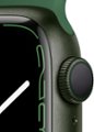 Alt View Zoom 12. Apple Watch Series 7 (GPS) 41mm Green Aluminum Case with Clover Sport Band - Green.