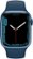 Alt View Zoom 11. Apple Watch Series 7 (GPS) 41mm Blue Aluminum Case with Abyss Blue Sport Band - Blue.
