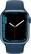 Alt View 11. Apple - Apple Watch Series 7 (GPS) 41mm Aluminum Case with Abyss Blue Sport Band - Blue.