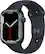 Front. Apple - Apple Watch Series 7 (GPS) 45mm Aluminum Case with Midnight Sport Band - Midnight.