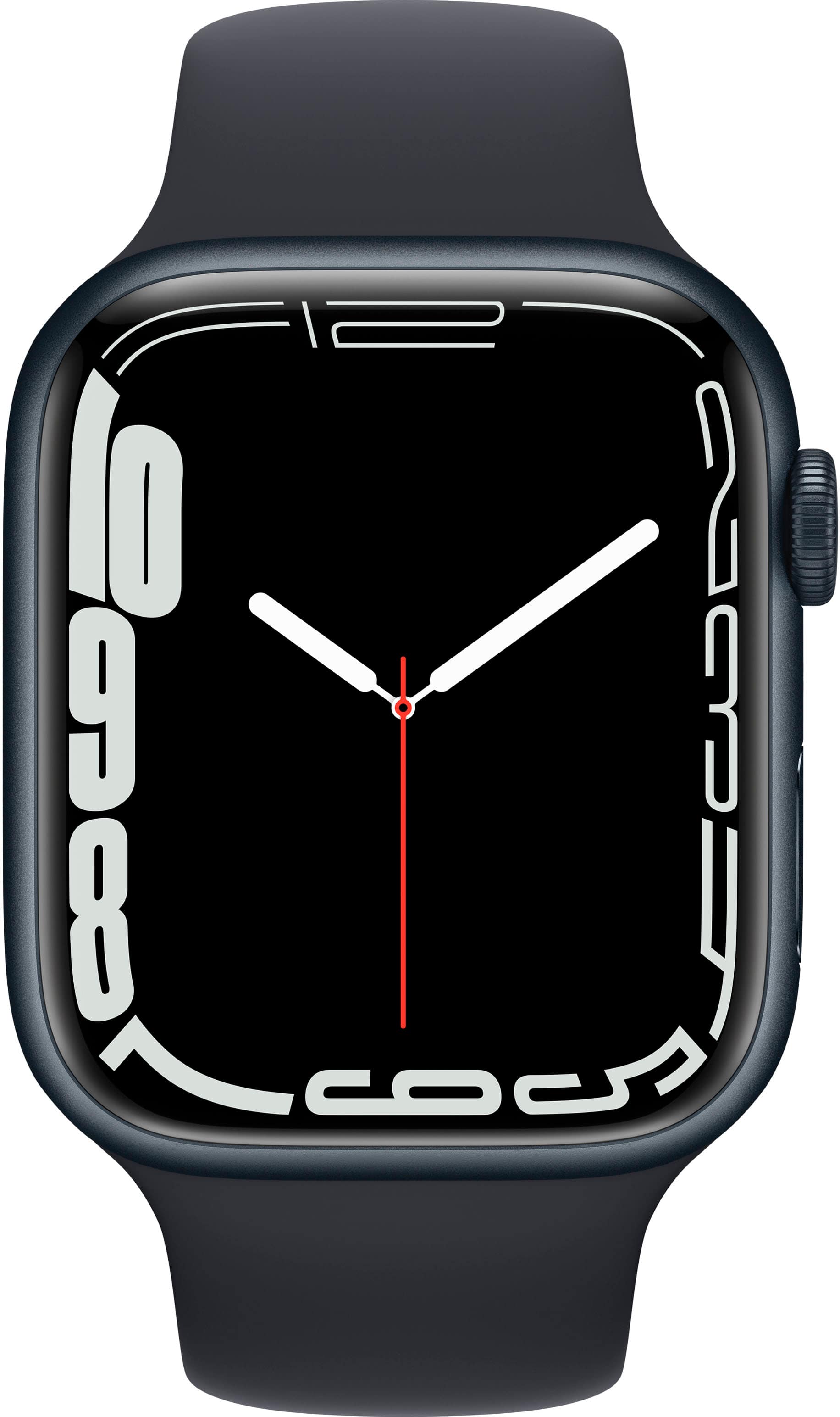 Best Buy: Apple Watch Series 7 (GPS) 45mm Aluminum Case with Midnight Sport  Band MKN53LL/A