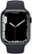 Alt View Zoom 11. Apple Watch Series 7 (GPS) 45mm Aluminum Case with Midnight Sport Band - Midnight.