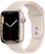 Front Zoom. Apple Watch Series 7 (GPS) 45mm Starlight Aluminum Case with Starlight Sport Band - Starlight.