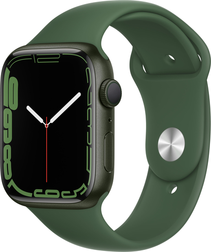 Apple Watch Series 7 (GPS) 45mm Aluminum Case with Clover Sport Band - Green