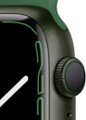 Alt View Zoom 12. Apple Watch Series 7 (GPS) 45mm Green Aluminum Case with Clover Sport Band - Green.