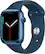 Front. Apple - Apple Watch Series 7 (GPS) 45mm Aluminum Case with Abyss Blue Sport Band - Blue.