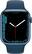 Alt View 11. Apple - Apple Watch Series 7 (GPS) 45mm Aluminum Case with Abyss Blue Sport Band - Blue.