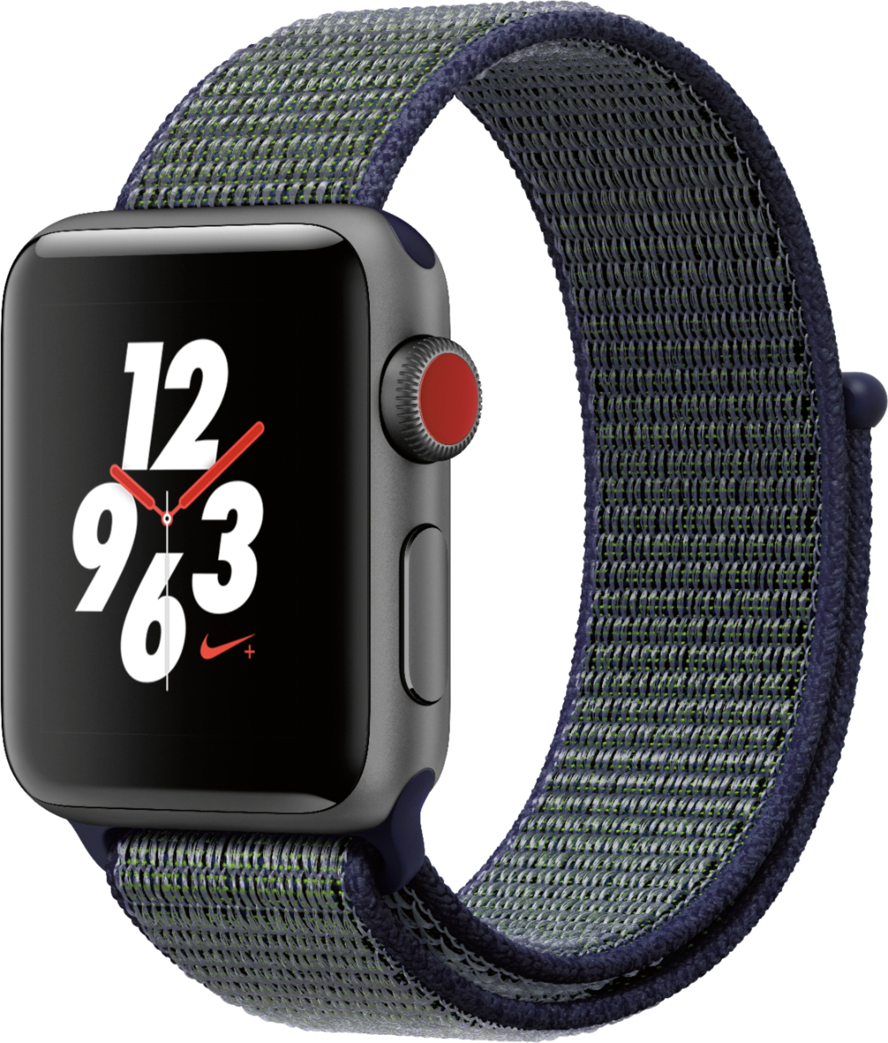 Apple Watch Nike+ (GPS + Cellular) 38mm Space Gray - Best Buy