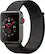Angle. Apple - Apple Watch Series 3 (GPS + Cellular) 42mm Space Gray Aluminum Case with Black Sport Loop - Space Gray.