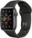 Front Zoom. Apple Watch Series 5 (GPS + Cellular) 40mm Space Gray Aluminum Case with Black Sport Band - Space Gray Aluminum.