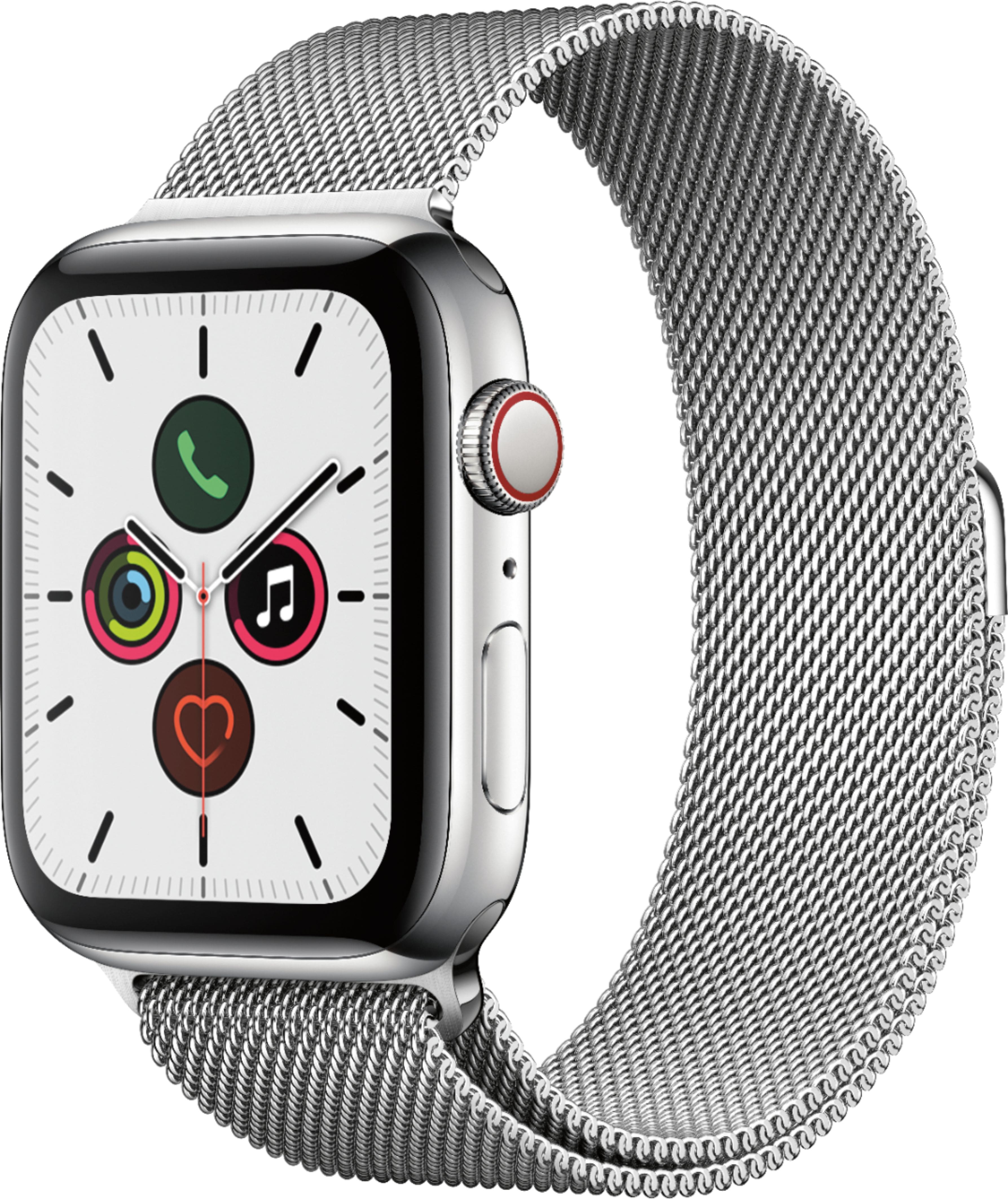 Apple Watch Series 5 (GPS + Cellular) 44mm Stainless  - Best Buy