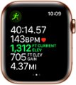 Alt View Zoom 13. Apple Watch Series 5 (GPS + Cellular) 44mm Gold Stainless Steel Case with Stone Sport Band - Gold Stainless Steel.
