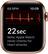 Alt View 14. Apple - Apple Watch Series 5 (GPS + Cellular) 44mm Stainless Steel Case with Stone Sport Band - Gold Stainless Steel.