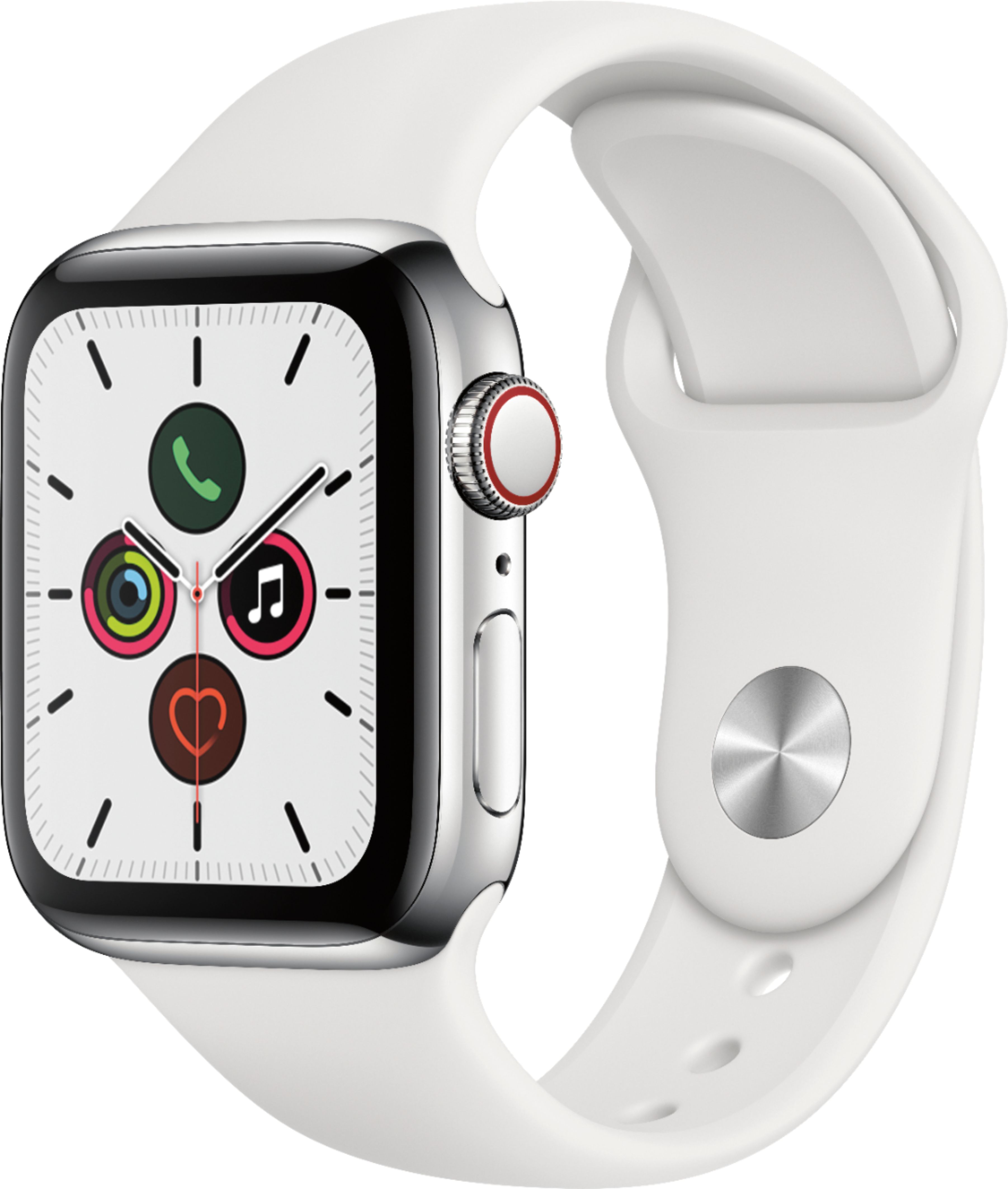 Apple Watch Series 5 (GPS + Cellular) 40mm Stainless  - Best Buy