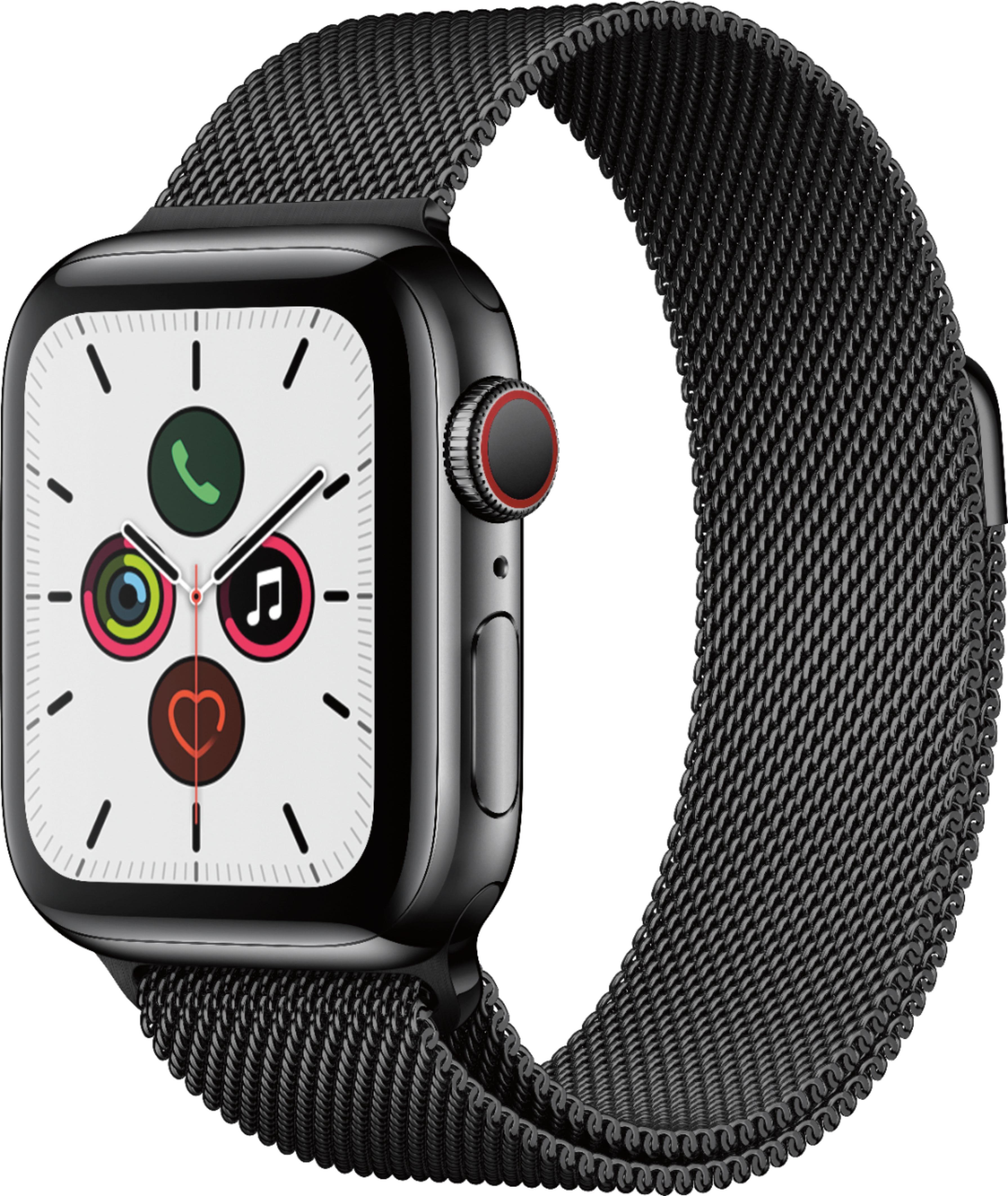 Apple Watch Series 5 (GPS + Cellular) 40mm Stainless - Best Buy