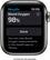 Alt View 12. Apple - Apple Watch Series 6 (GPS + Cellular) 40mm Graphite Stainless Steel Case with Graphite Milanese Loop - Silver.