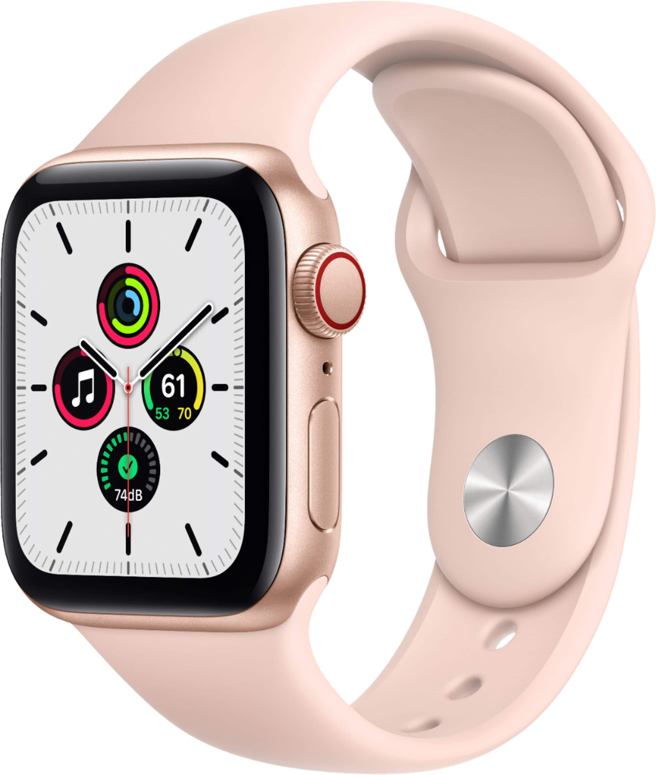 Apple Watch SE (GPS + Cellular) 40mm Gold Aluminum - Best Buy