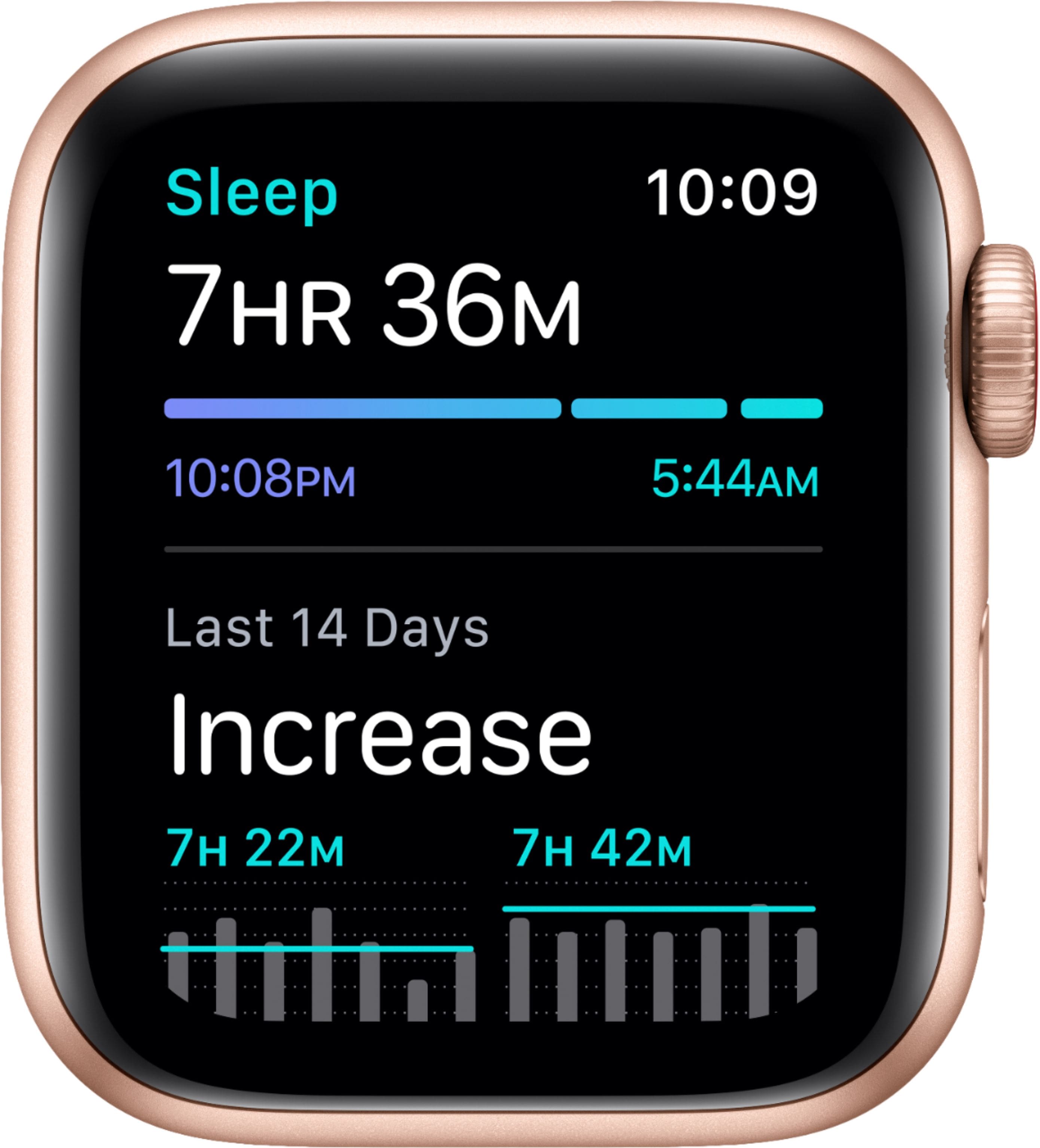 Alt View 14. Apple - Apple Watch SE (GPS + Cellular) 40mm Gold Aluminum Case with Pink Sand Sport Band - Gold.