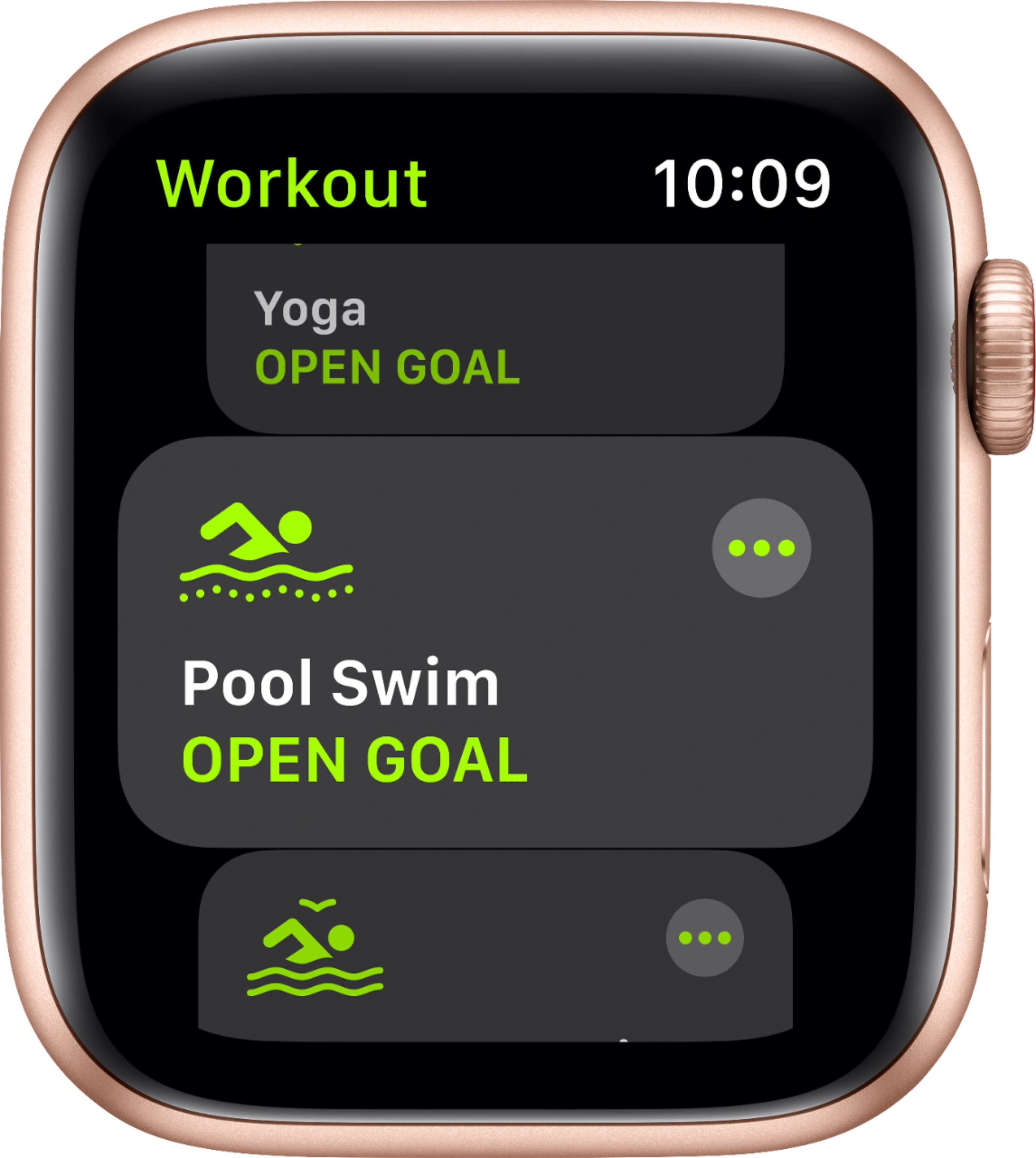 Alt View 12. Apple - Apple Watch SE (GPS + Cellular) 44mm Gold Aluminum Case with Pink Sand Sport Band - Gold.