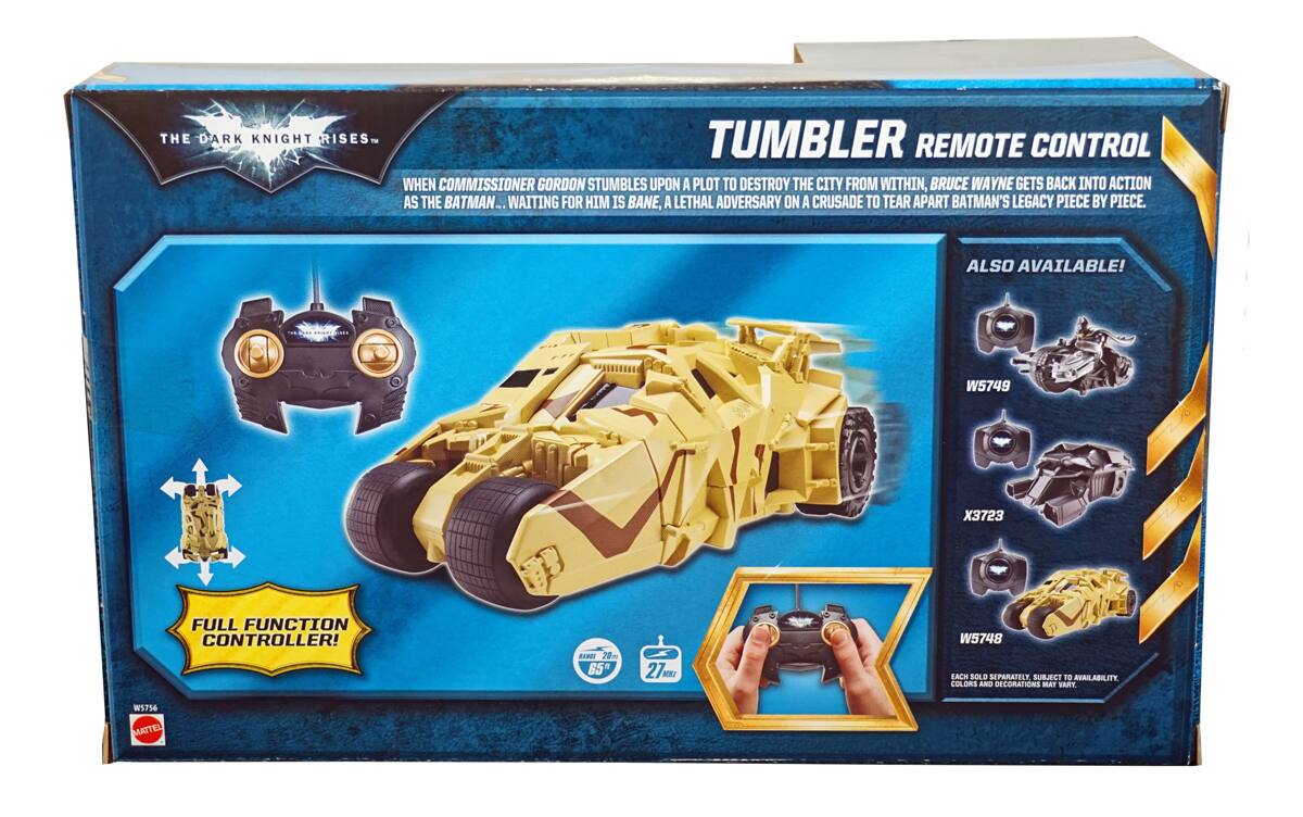 Mattel Batman The Dark Knight Rises Tumbler Remote Control Vehicle