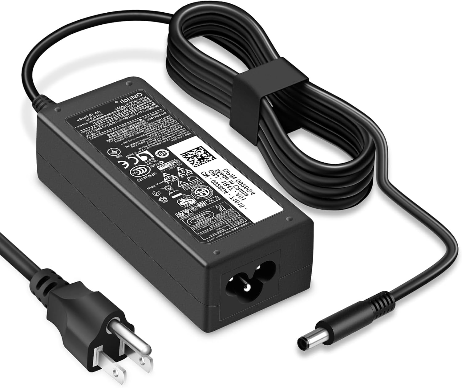 Core Tech - 65W / 45W Laptop Charger for Dell – Round Tip Power Adapter, Fast Charging AC Adapter Compatible with Dell Laptops