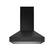 Angle. Thor Kitchen - 36 Inch Professional Wall Mount Pyramid Range Hood - Matte Black.
