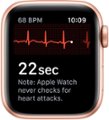 Alt View Zoom 14. Apple Watch Series 5 (GPS + Cellular) 40mm Gold Aluminum Case with Pink Sand Sport Band - Gold Aluminum (AT&T).