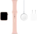 Alt View Zoom 15. Apple Watch Series 5 (GPS + Cellular) 40mm Gold Aluminum Case with Pink Sand Sport Band - Gold Aluminum (AT&T).
