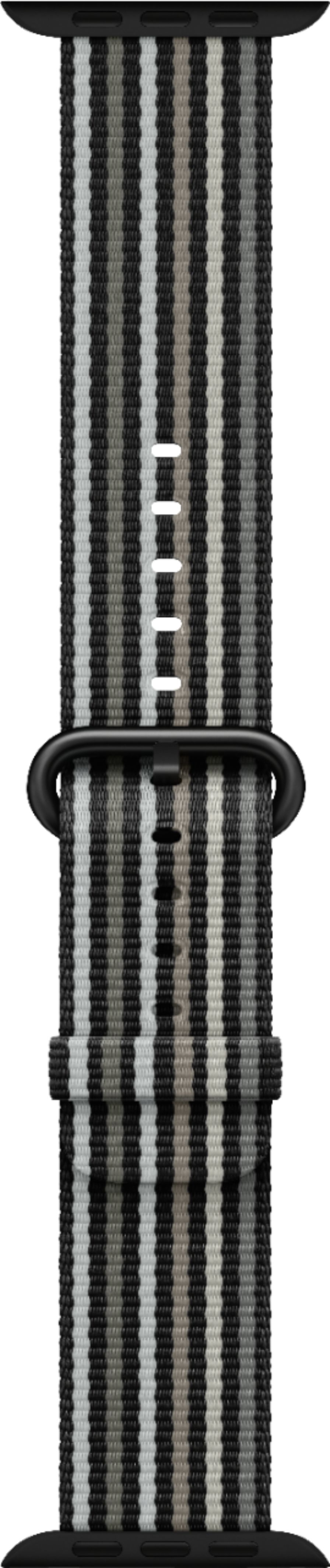 Best Buy: Stripe Woven Nylon for Apple Watch™ 38mm Black Stripe 
