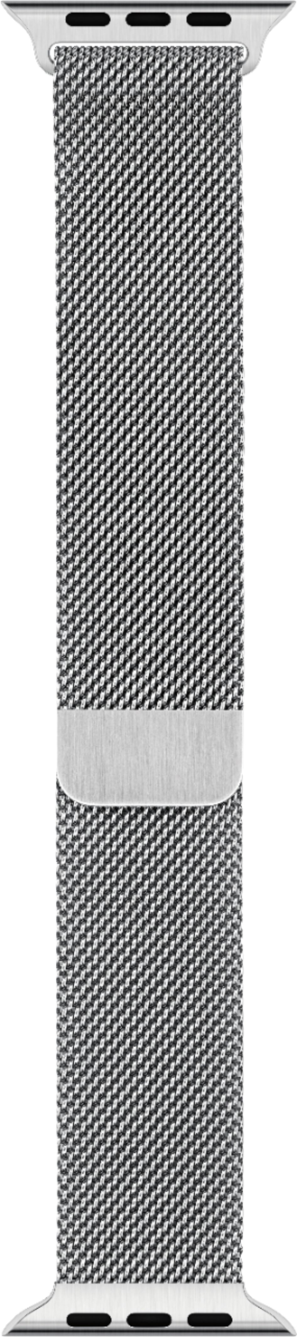 Angle View: Milanese Loop for Apple Watch™ 44mm - Silver