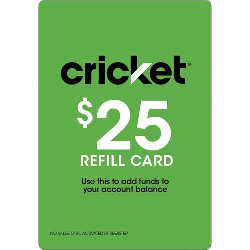 Cricket Wireless - $25 Refill Card