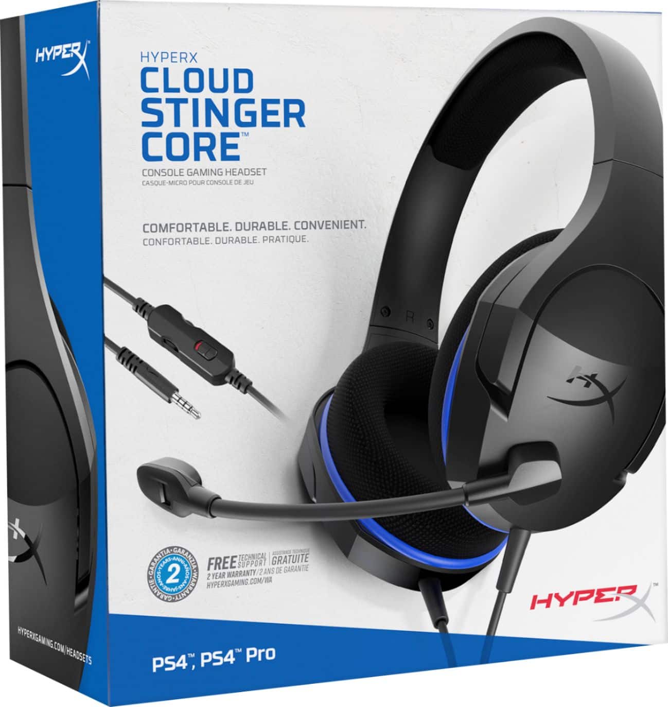 Alt View 16. HyperX - Cloud Stinger Core Wired Stereo Gaming Headset for PS5 and PS4 - Black/Blue.