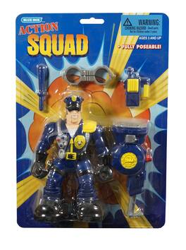 blue - Box Action Squad Law Enforcer Figure - Multi