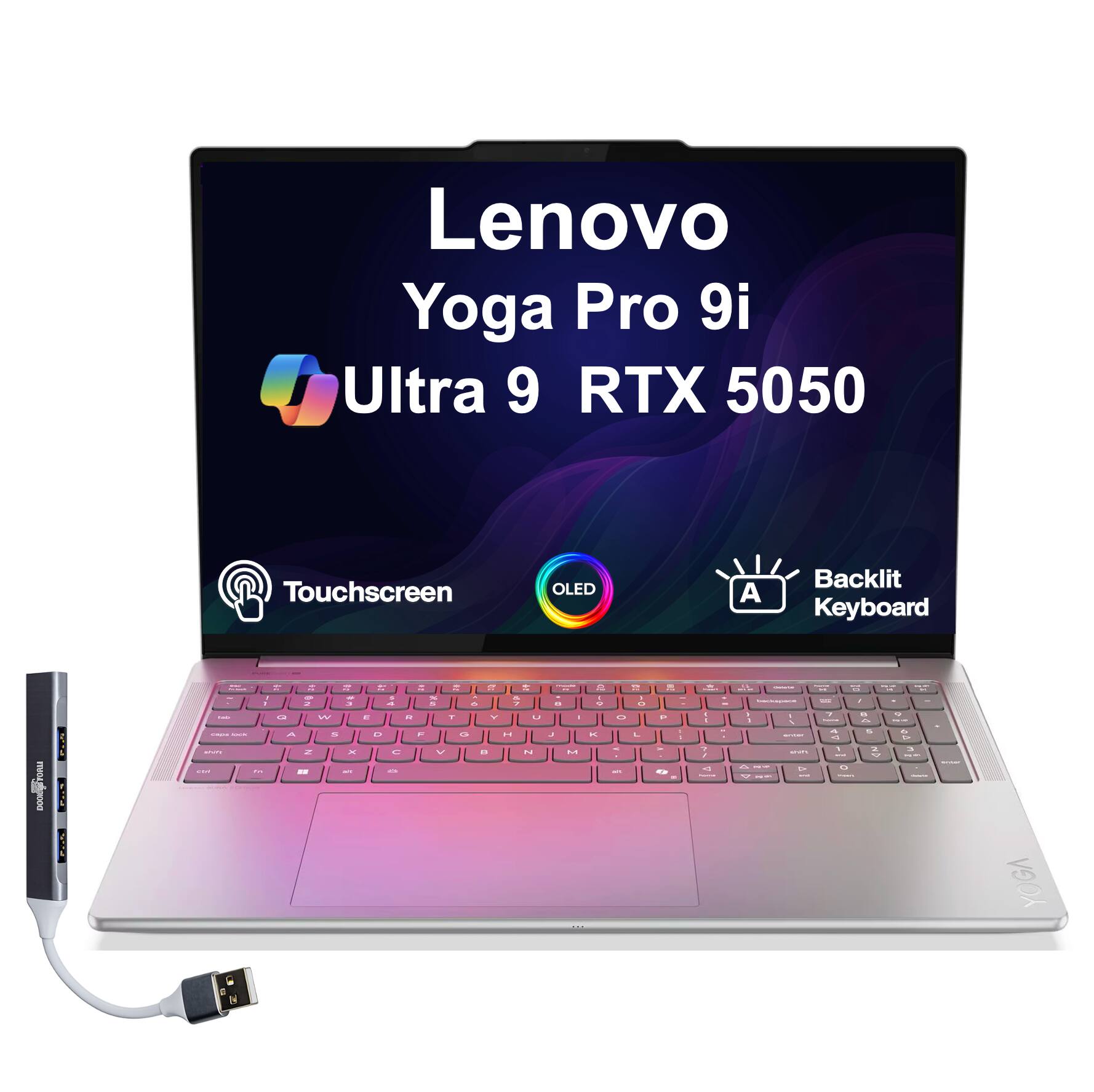 Lenovo Yoga Pro 9i Ultra 9 RTX 5050 Touchscreen OLED Backlit Keyboard