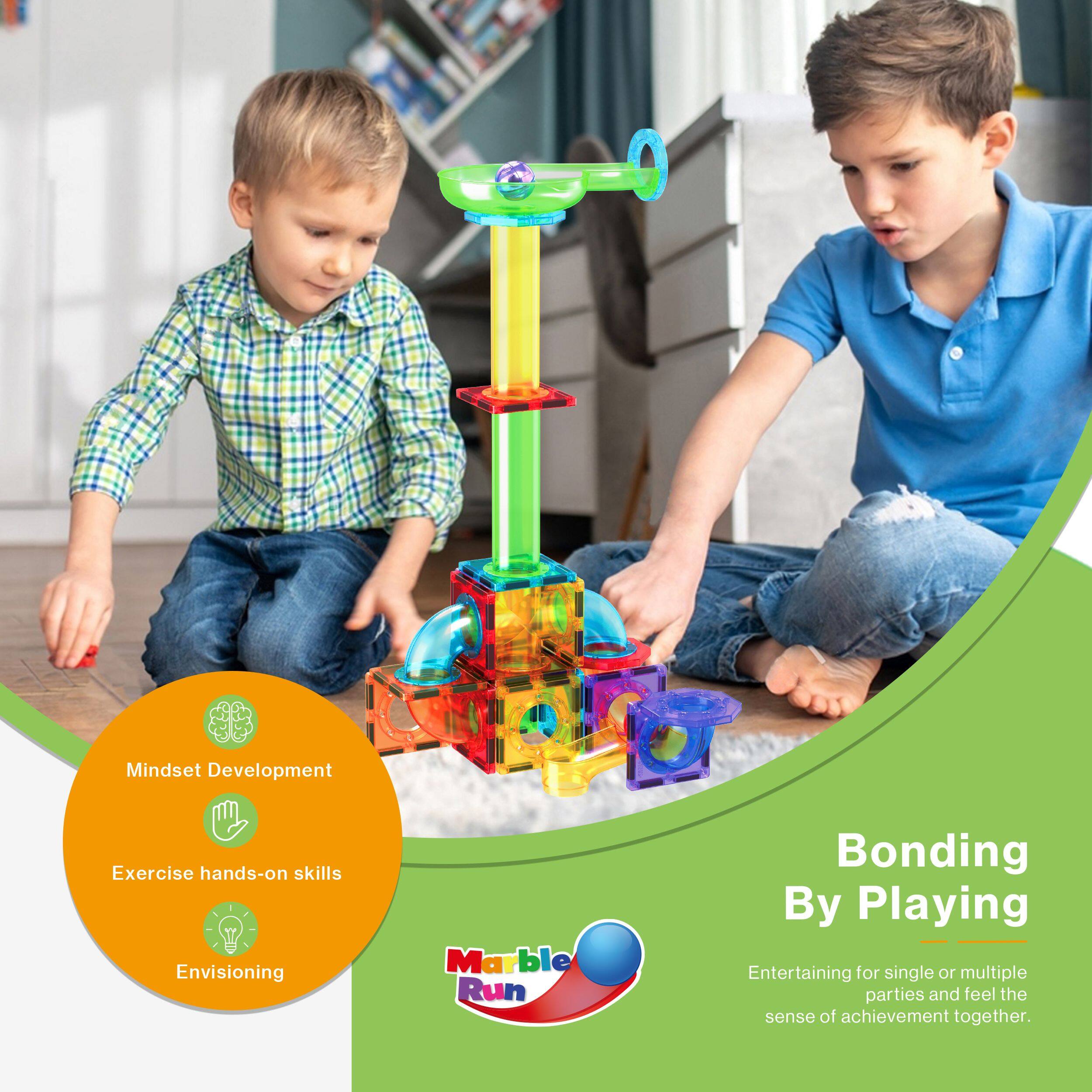 Mindset Development  
Exercise hands-on skills  
Envisioning  

Marble Run  

Bonding By Playing  
Entertaining for single or multiple parties and feel the sense of achievement together.