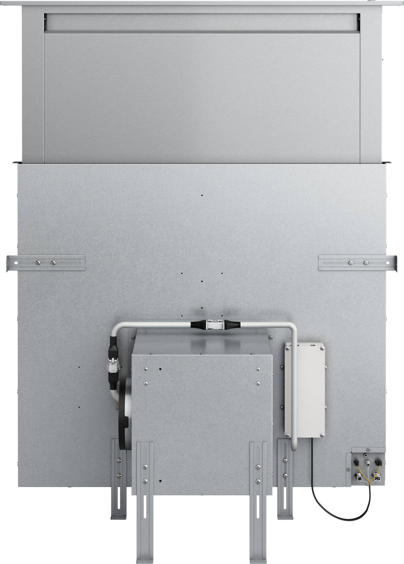 Alt View 25. Zephyr - Treviso 36 in. 600 CFM Telescopic Downdraft System with Single Blower - Stainless Steel.